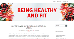 Desktop Screenshot of beinghealthyandfit.com